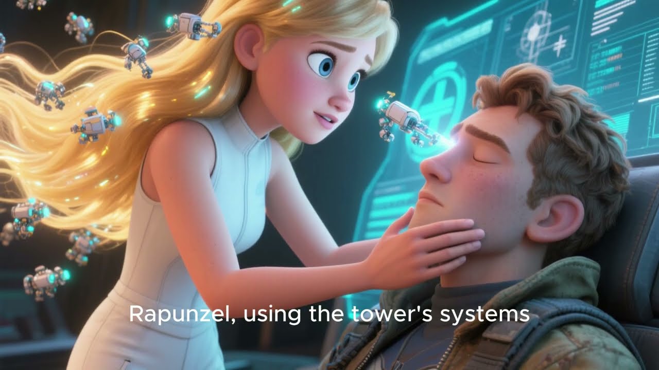 Rapunzel in 2326 – A Futuristic Sci-Fi Fairy Tale 🏰✨