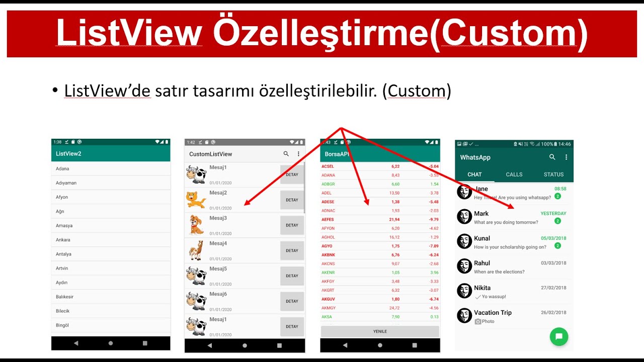 Android Studio - Custom ListView (1.Bölüm) - YouTube