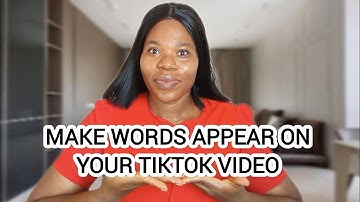 How To Make Words Appear on your Screen While talking in your TikTok Video