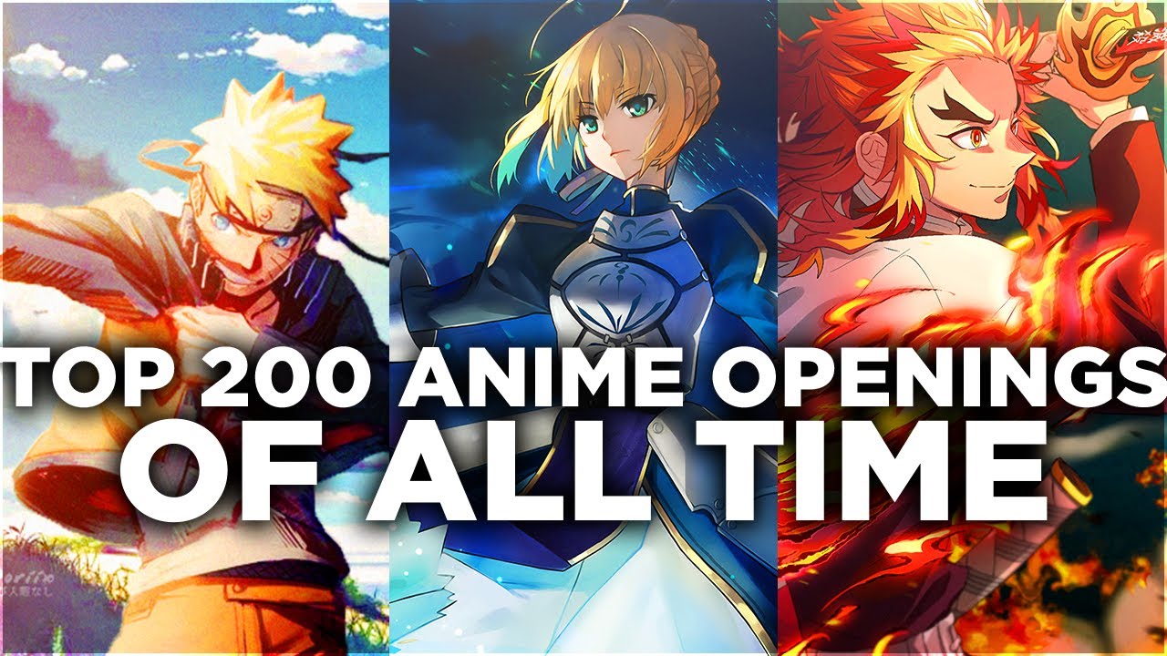 Top 100 Anime Openings of All Time (Group Rank) - YouTube