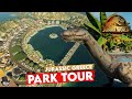 Jurassic World Greece! Huge Custom Park - Park Tour | Jurassic World Evolution 2