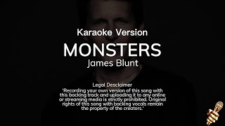 James Blunt  - Monsters  (Karaoke Version)