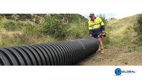 Rural install on NZ farm of a EUROFLO culvert pipe