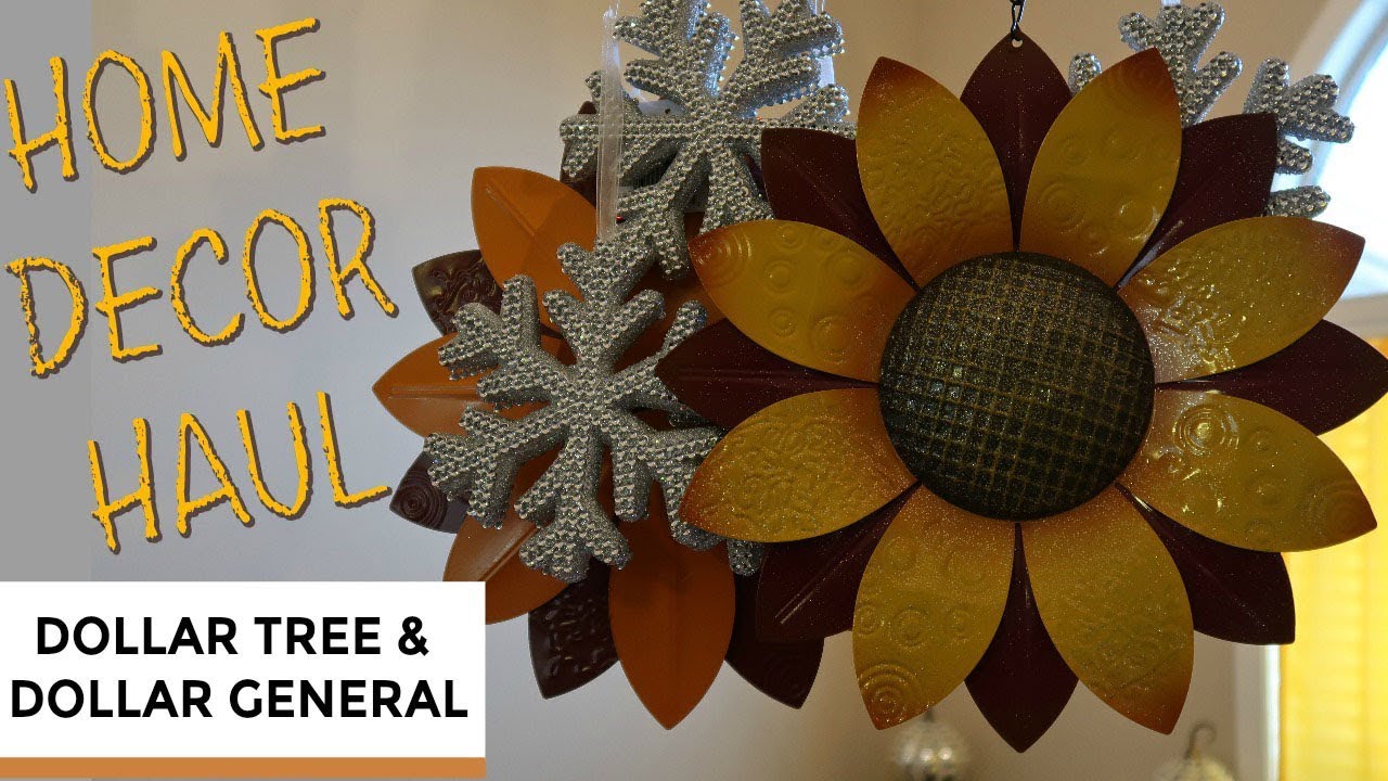  Fall Home Decor Haul Dollar Tree Dollar General YouTube