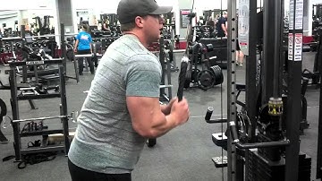 Drop set rope push downs