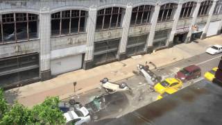 Fast & Furious 8 filming downtown Cleveland (slo mo edit)