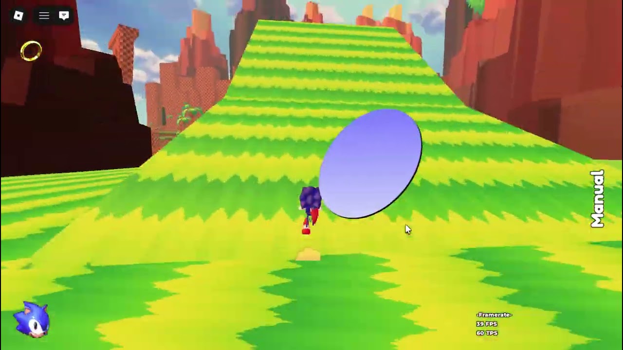Jugando un juego de Sonic :D