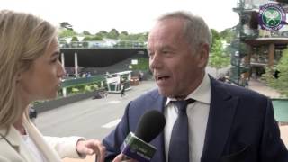 #wimblewatch with celebrity chef Wolfgang Puck