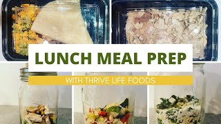 Meal Prep Lunches // With Thrive Life Foods