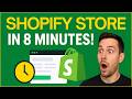 How to Build a Shopify Store 👉 In 8 MINUTES?!