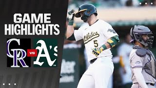 Rockies vs. A's Game Highlights (5/21/24) | MLB Highlights screenshot 5