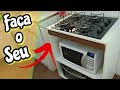 🔥ECONOMIZEI #500 reais fazendo para FOGÃO COOKTOP um balcão RÁPIDO, FÁCIL E BARATO...