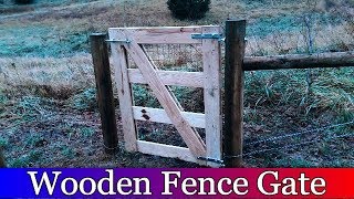 Wooden Gate for the Barnyard Fence