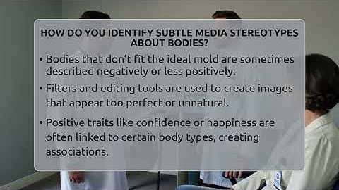 How Do You Identify Subtle Media Stereotypes About Bodies? - Inside Body Image