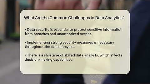 What Are the Common Challenges in Data Analytics? - Talking Tech Trends