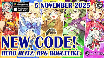 🎁 NEW CODE Hero Blitz: RPG Roguelike GIftcode & Redeem 5 November 2025 - Mobile Game (Android/IOS)