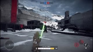 Star Wars Battlefront 2- Yoda vs Palpatine | BEST 1v1 EVER | Hero Showdown