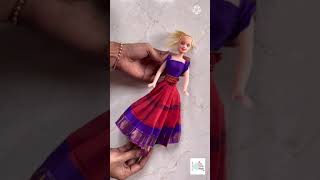 No sew no glue barbie traditional dress | Barbie dress DIY easy| Easy craft ideas shorts