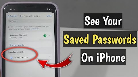 How To See Your Saved Passwords On iPhone