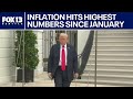 US inflation hits highest numbers since January, Trump denies