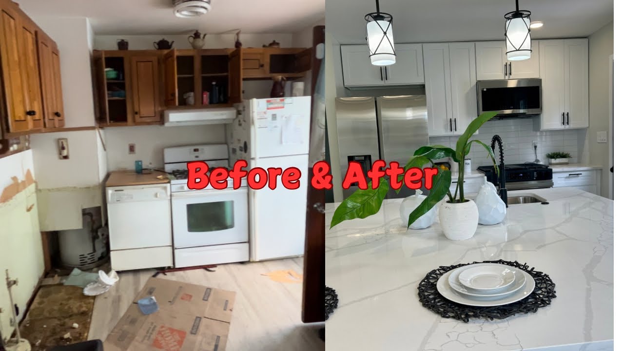 Before and After home remodel - YouTube