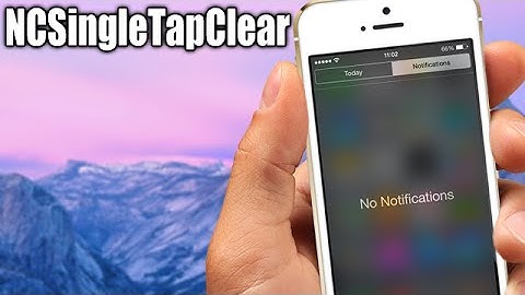 NCSingleTapClear - iOS 8 Jailbreak Cydia Tweak