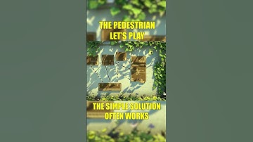 The simple solution often works | A NOOB plays The Pedestrian Blind Playthrough