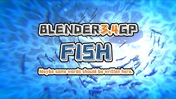 Blender greasepencil programmed fish animation