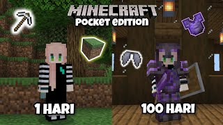 Bertahan Hidup 100 Hari Di Minecraft Pocket Edition 1.20