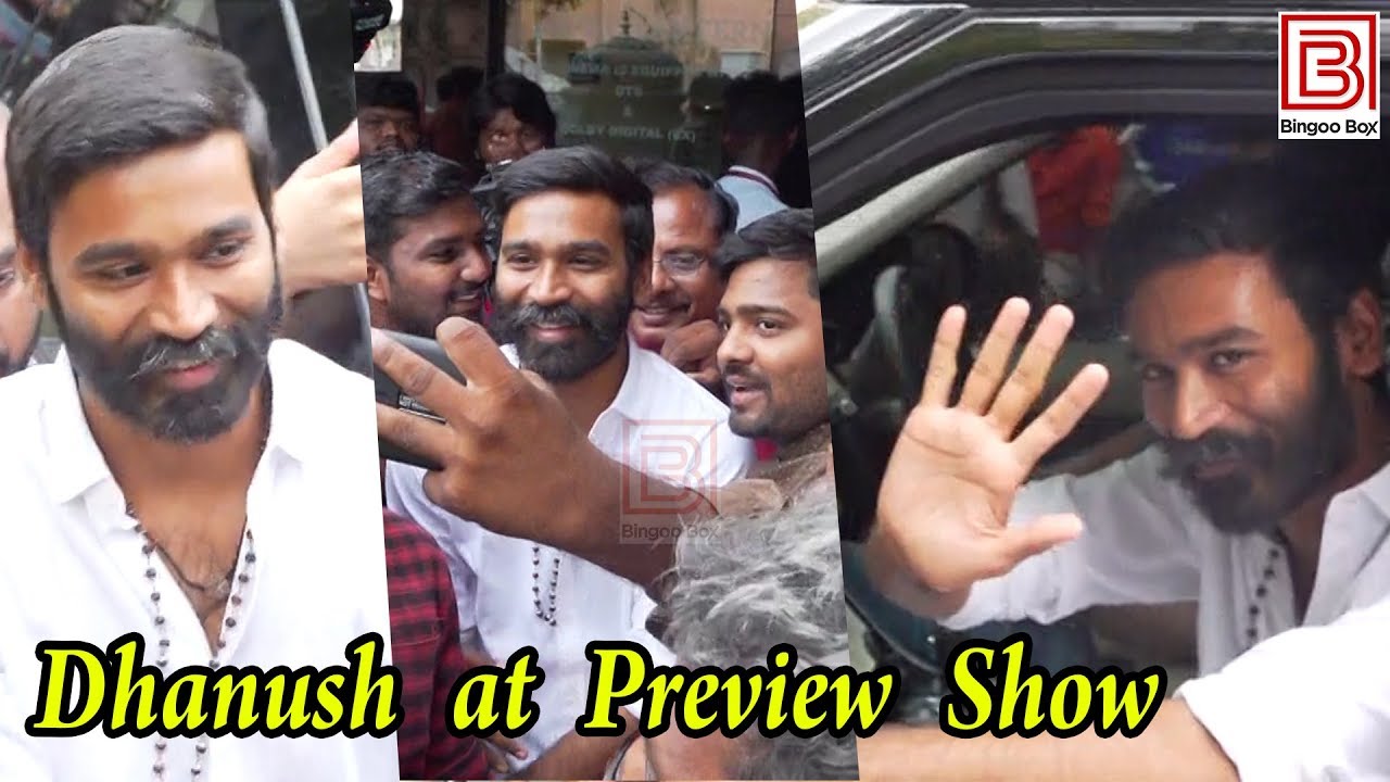 Dhanush at Pakkiri Preview Show | Pakkiri Press Show | Pakkiri Movie Press People Reaction