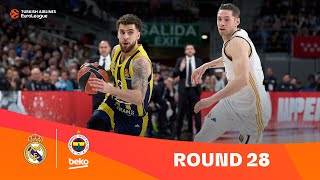 Real Madrid-Fenerbahce Beko Istanbul | Round 28 Highlights | 2023-24 Turkish Airlines EuroLeague