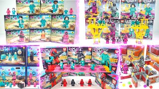All LEGO Squid Game Set| 오징어 게임 | 123 Soleil | Dalgona | Tug of War | Glass Bridge | Unofficial LEGO