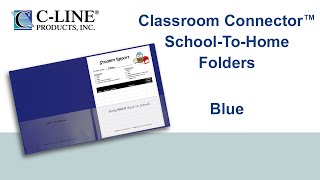 Classroom Connector School-To-Home Folders, Blue, 25Bx - C-Line Products - 32005
