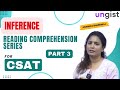 Reading comprehension for upsc csat 3  inference  anamica bardwaj  ungist