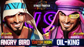 SF6🔥 AngryBird (Rashid) Vs  Oil king (Rashid #2rank) No.1  Aggressive Gameplay 🔥 SF6 DLC Replays 🔥