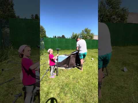 Сборка каркасного бассейна #бассейн #бассейннадаче #каркасныедома #дом #стройка #стаслагеда