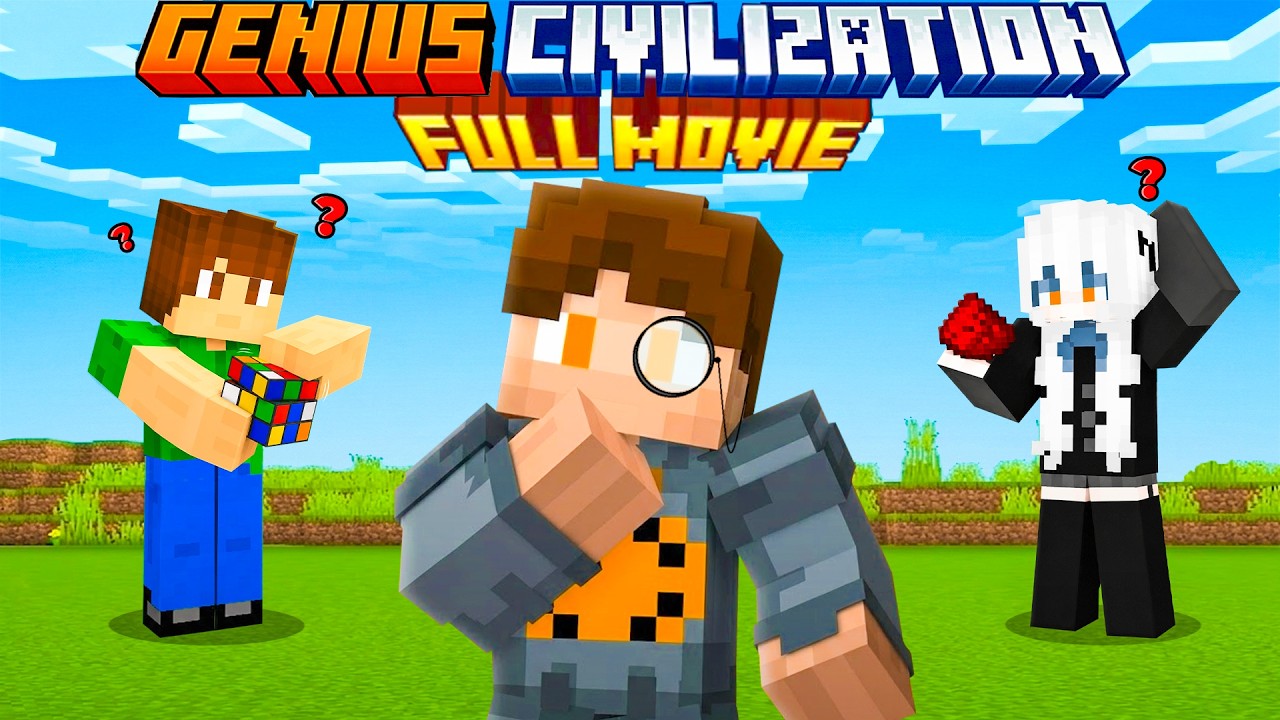 Minecraft, but I survive in GENIUS CIVILIZATION [FULL MOVIE]