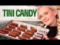 Tini sized caramel and nougat candy bars  from scratch with tini