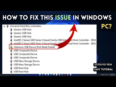 ✅ How To Fix Unknown USB Device, The Device Failed Enumeration Error On Windows 11/10