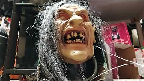 Spirit Halloween Animated Talking Witch Door Knocker