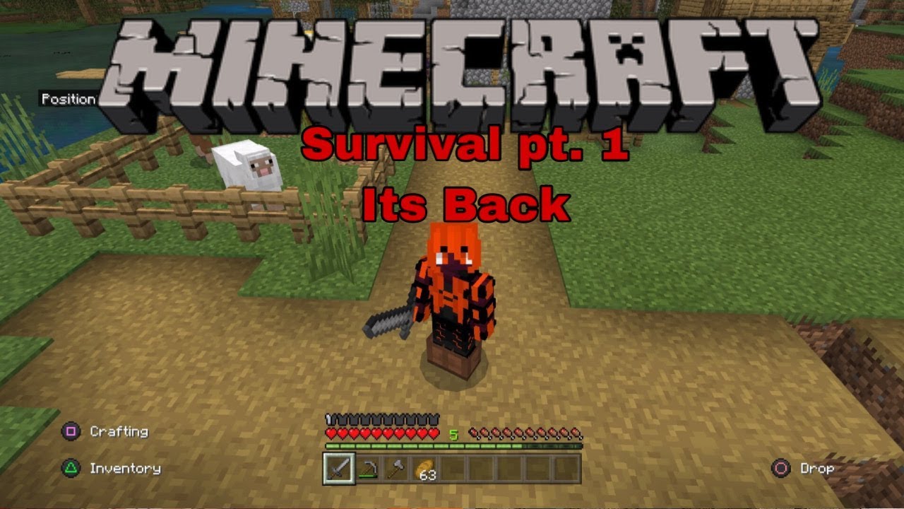 Minecraft pt.1 Survival is back - YouTube