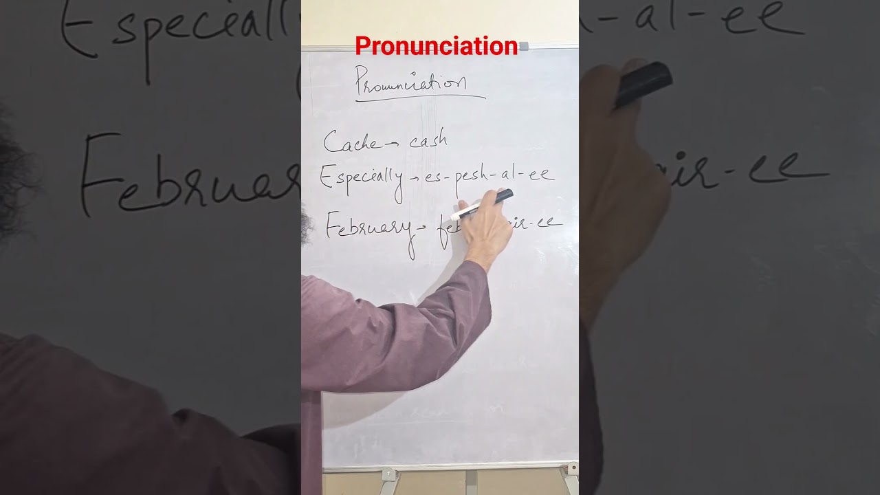 Mastering Pronunciation || Cache | Especially | February
