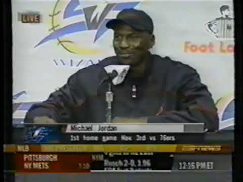 Michael Jordan Washington Wizards 2001 Return / Comeback Press ...
