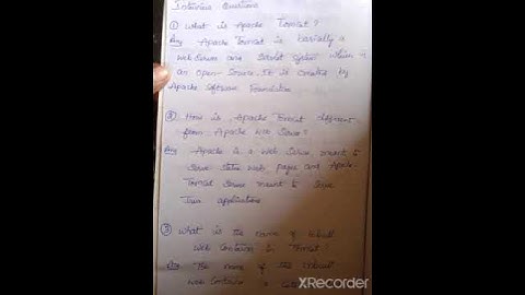 APCHE Tomcat interview questions