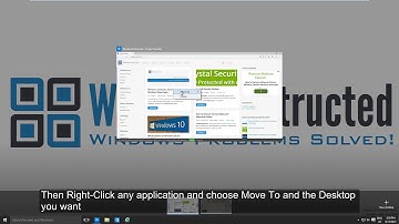 Windows 10 Basics: Move Applications between Desktops