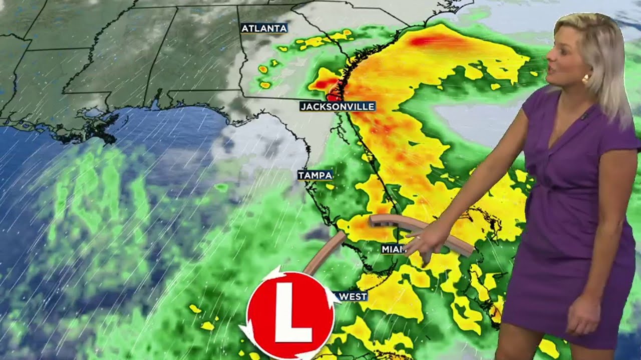 Meteorologist Katie Garner tracks the wet weather soaking our area today