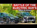 Tesla model x vs rivian r1s the ultimate electric suv showdown