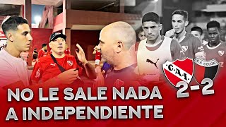 REACCIÓN CON LOS HINCHAS: CLIMA CALIENTE EN INDEPENDIENTE 2-2 COLÓN. ¿CUÁL ES LA SALIDA?