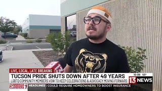 Tucson Pride Festival cancelled, organization to dissolve