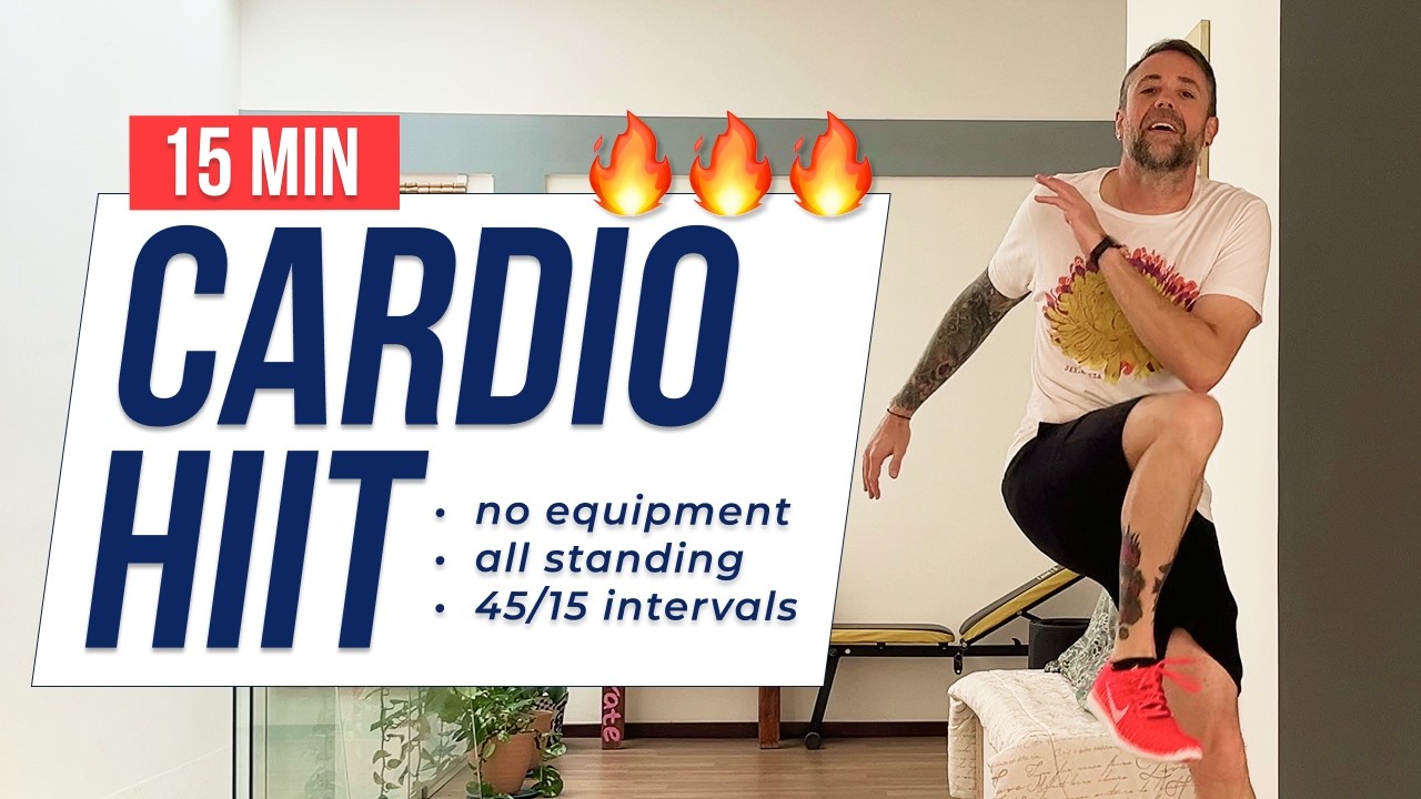 15 Min CARDIO HIIT Workout at Home | No Equipment | MOVE with Brian